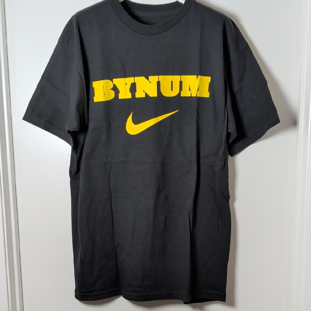 Nike Black Tee with Yellow Bynum Logo